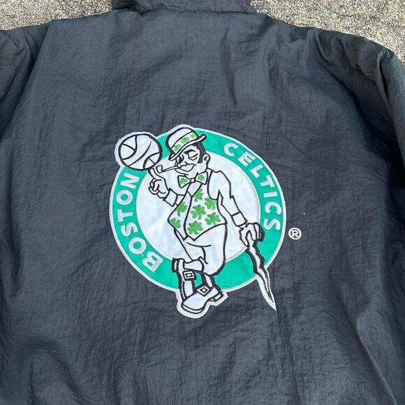 Vtg 90s Boston Celtics starter style puffer jacket size large - Picture 7 of 8